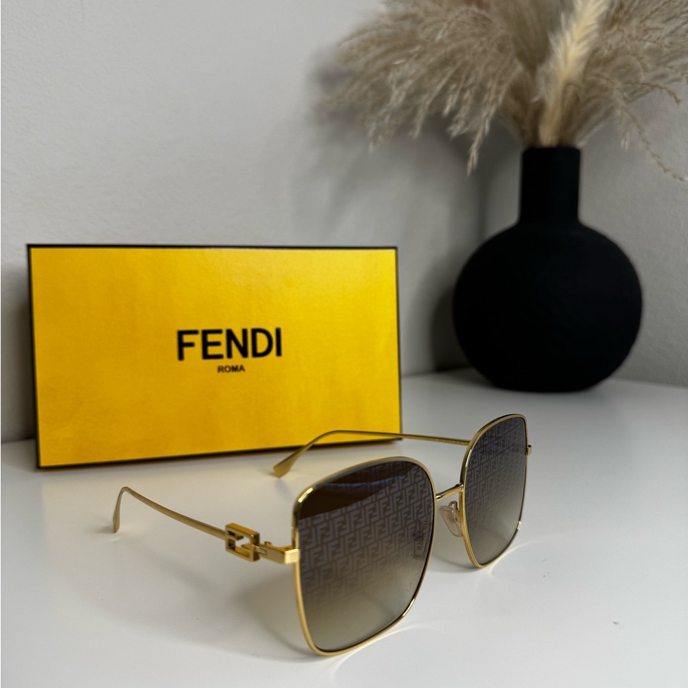 Authentic Fendi Gold Sunglasses